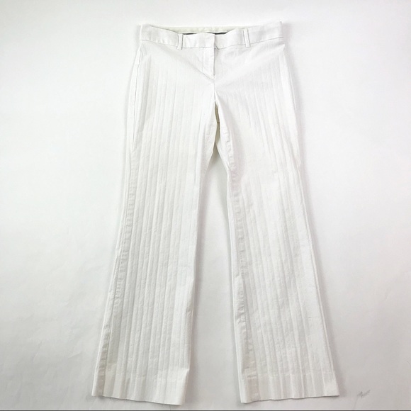 Express Size 4 Editor Pants Striped White - Picture 1 of 6